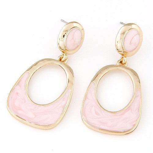 2015 Summer Style Fashion Geometry Enamel Earrings for Women Vintage Brincos Luxury Gold Pendientes Enamel Stud Earrings