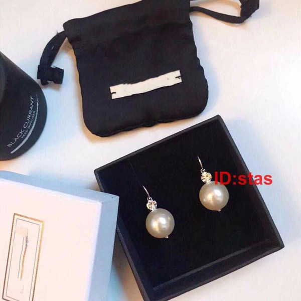 Luxury Designer Jewelry Women Earrings Pearl Silver Earring Female Anti Allergy Valentine's Day Gift Designer Earrings