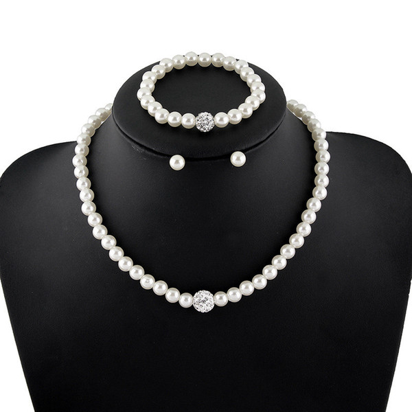 Pearl necklace matching new high-end pearl necklace set