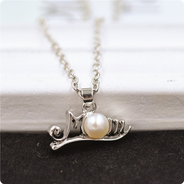 English Letter Mom Chain Necklaces For Mother Birthday Party Pendant Jewelry Fashion Women Pearl Necklace Easy To Carry 3 5cs BB