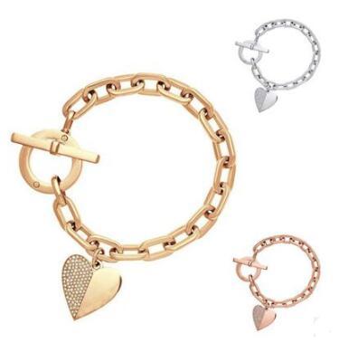 Party Jewelry Adjustable Bracelet for Women Heart Charm Gold Plated Blacelets & Bangles Friend Gifts