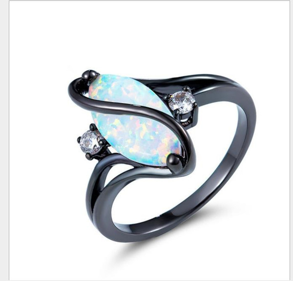 S diamonds, blue black gold horse eye rings, high-end European and American accessories.