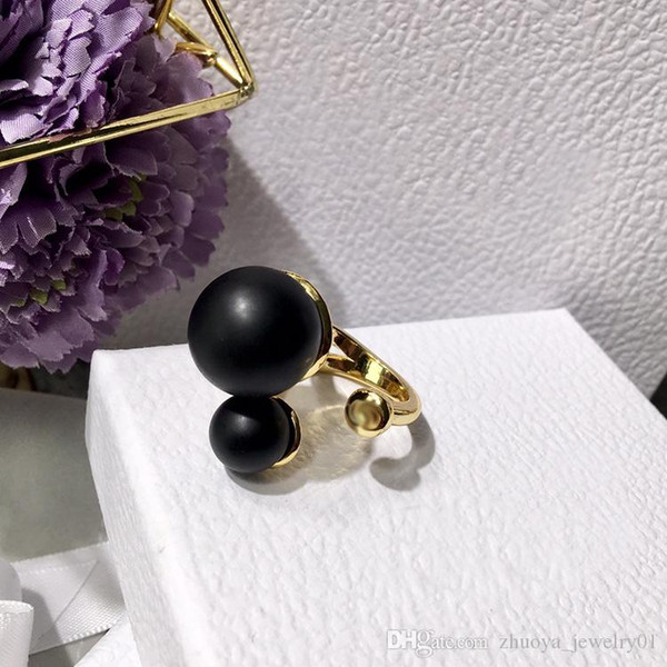 Brand New Ring Fashion Elegant simulated Pearl Opening Rings women jewelry big discount finger ring