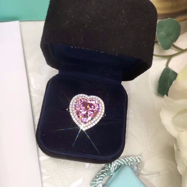 2018 new 115 sterling silver exquisite, the process of making this pink diamond ring can be described as a hundred thousand