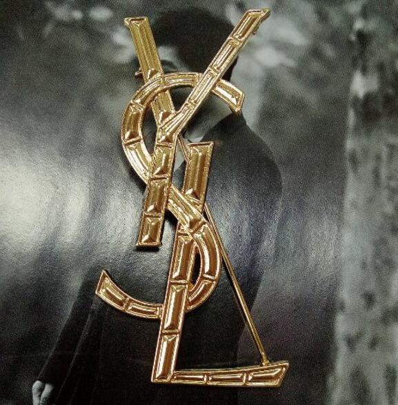 New Luxury Brand Letters Ys Brooch Pins 18K Gold Corsage Scarf Buckle Suit Accessories Brooch Pins Women Wedding Party Jewelry