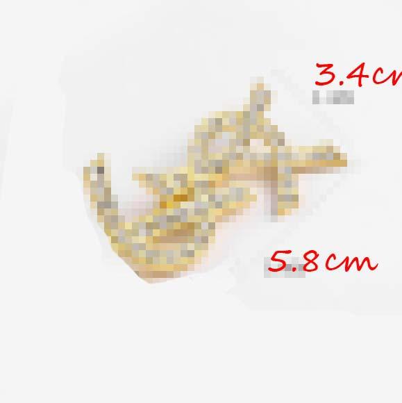 Wholesale Brand Letters Design Brooches Shining Crystal Rhinestone Corsage Lapel Pins For Women Suit Accessoreis Jewelry