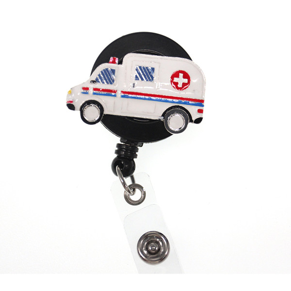 10pcs/a lot New Medical hot sales New Medical ambulance badge retractable ID badge holders badge