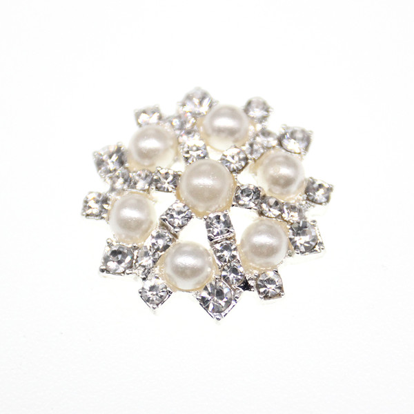 100pcs/25mm Round Flatback Rhinestone Buttons Wedding Invitation Card Decoration Shiny Buckle