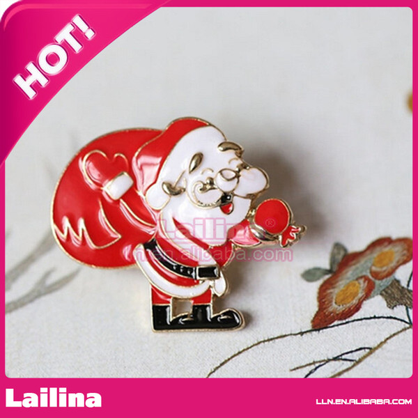 100pcs/lot Pretty Elegant Christmas Brooch With Multi-color Brooch Pin For Lover or Kids Gift Festival Decoration