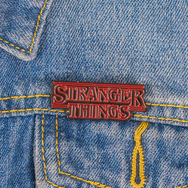 Lapel Pin STRANGER THINGS Enamel Brooch And Pin Denim Clothes Bag Button Badge Punk Jewelry Gift For Friends