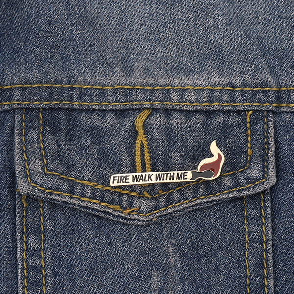 Fire Walk With Me Matches Brooch And Pin Hard Enamel Pin Brooches for Jeans Popular Gift For Friend