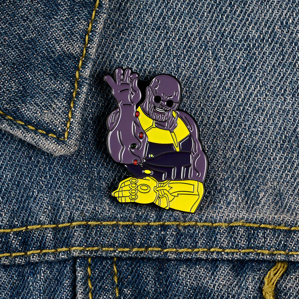 Movie Characters Brooch And Pins Denim Clothes Pin Shirt Badge Fairy Tale Jewelry Gift For Friends Kids