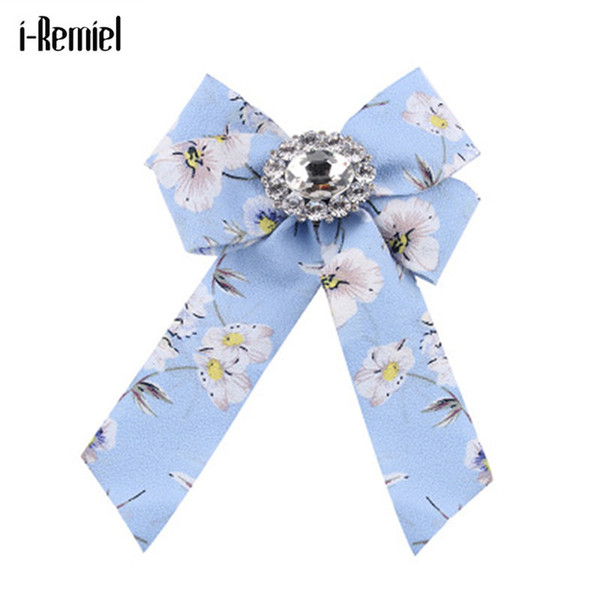 i-Remiel Cloth Art Flower Bowknot Bow Brooch Jewelry Pins And Brooches Music Gifts Blouse Mujer Fashion Shirt Collar Accessories