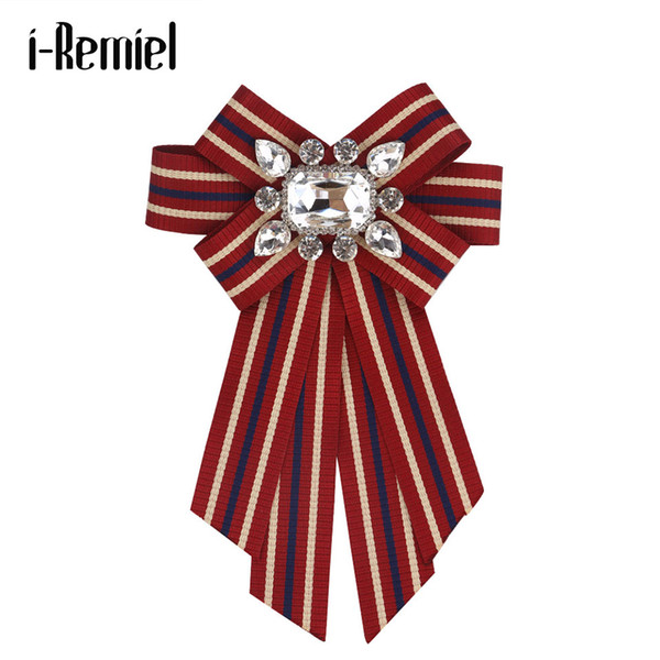 i-Remiel Bow Bowtie Breastpin Velvet Pins And Brooches Wedding Casual Wedding Dress Gifts For Guests Broches Broche Pin Ladies