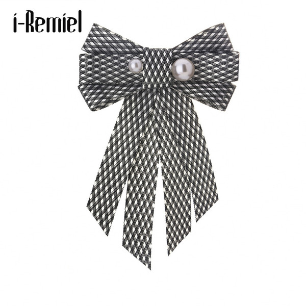 i-Remiel Bows Bowknot Brooch Women Shirt Fabric Pins And Brooches Wedding Dress Wedding Dresses Corsage Badge For Women For Men