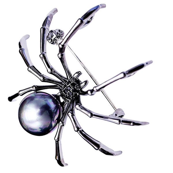 Korean Fashion Personality Black Spider Zircon Brooch High-End Female Brooch Female Gift Men And Women With Jewelry Wholesale