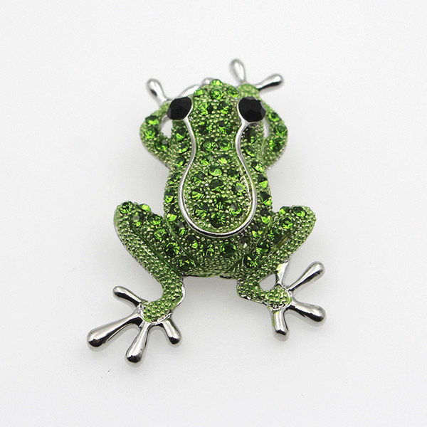 European And American Character Cartoon Oil Creative Cartoon Brooch Wild Frog Brooch Necklace Dual Product Manufacturers Wholesale