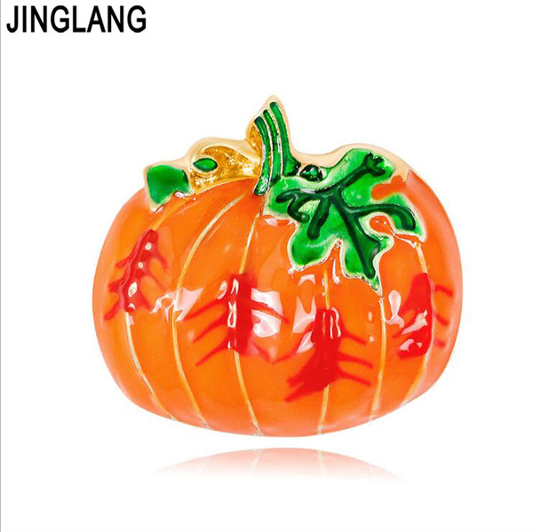 JIANGLANG Enamel Jewelry Christmas Brooches XMAS Tree Pin Pumpkin Brooch elements Christmas lovely brooch Gift New jewelry