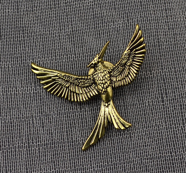 Amazing classic bird Brooch hunting Game Hungry Game Bronze Bird brooches