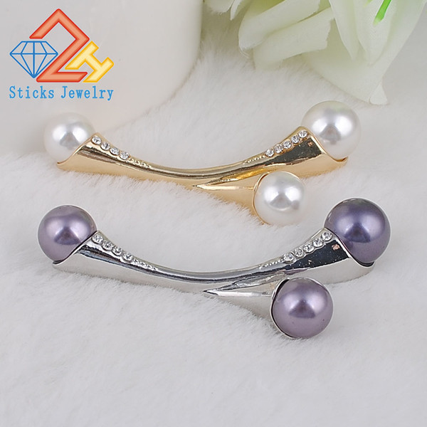 Fashion bright alloy brooches Safety Pins For Garment Accessories Scarf Clip pins Brooch for business suit