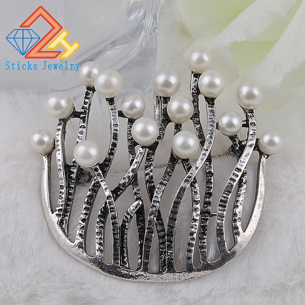 Classic!!Crystal Rhinestone And Pearl Brooch Silver Style Brooches For Wedding Bouquets