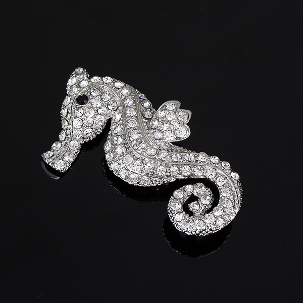 YFJEWE Fashion sparkling Austrian crystal pendant brooch women married lady with prominent personality with jewelry brooch BR002