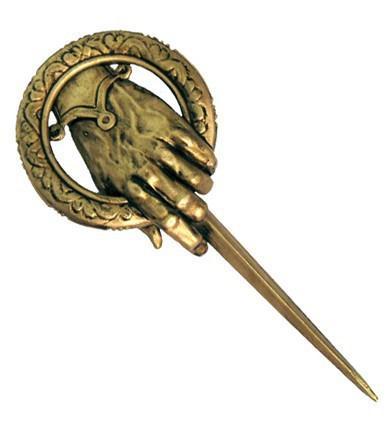 Fashion vintage men's Brooch Song of Ice and Fire Game of Thrones Hand Of The King Pin persionality brooches for movie fan