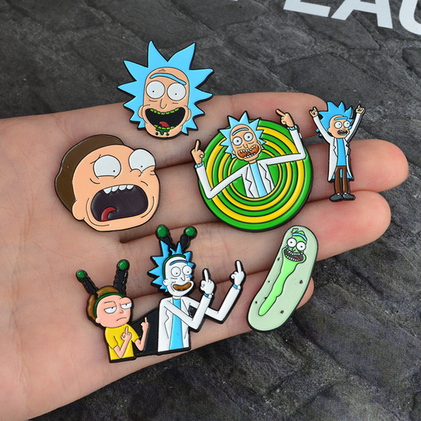 Miss Zoe Rick and Morty Classic Cartoon icons Style Enamel pin Badge Buttons Brooch Anime Lovers Shirt Denim Jacket lapel pin