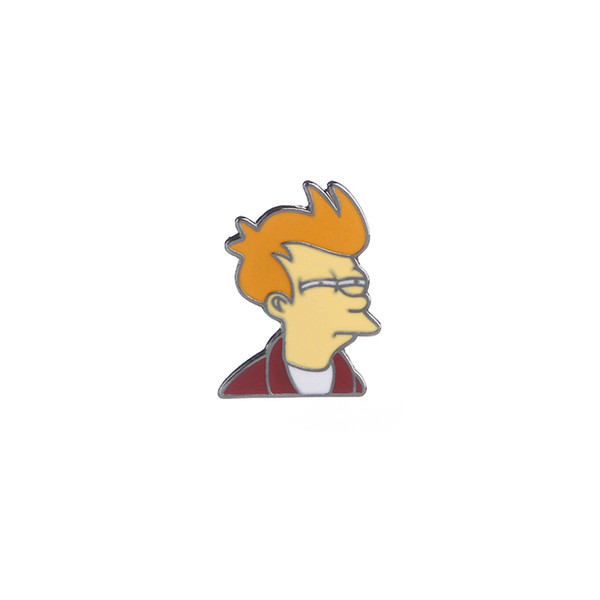 Cartoon Comics Futurama Philip J. Fry Brooch Enamel Pin for Denim Jackets Bag Accessories Pins Badge Jewelry Lapel Pin