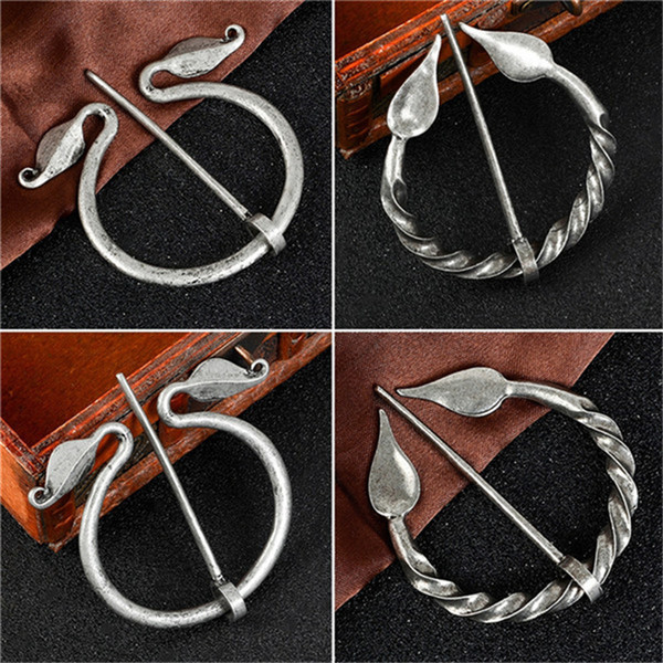 5Pcs/Lot Norse Viking Age Ireland Medieval Brooch pin for Scarves Shawls Coat Cloak Pins Retro Vintage Jewelry for Men Women 3 Styles