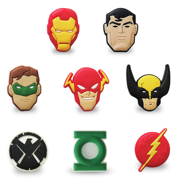 MOQ=25PCS Avengers Logo PVC Figure Icon Brooch Pins Badges Cute Pin But ton Badge Pinbacks School Bag Clothing Cap Fashion Accessories Gift