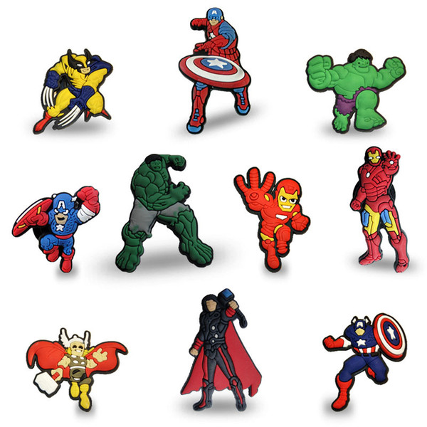 MOQ=25PCS the Avengers PVC Figure Icon Brooch Pins Badges Cute Pin But ton Badge Pinbacks School Bag Clothing Cap Fashion Accessories Gift