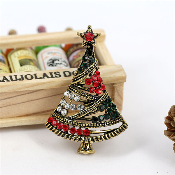 Hot style European and American popular hot sell decoration pin creative high-grade Christmas tree pin