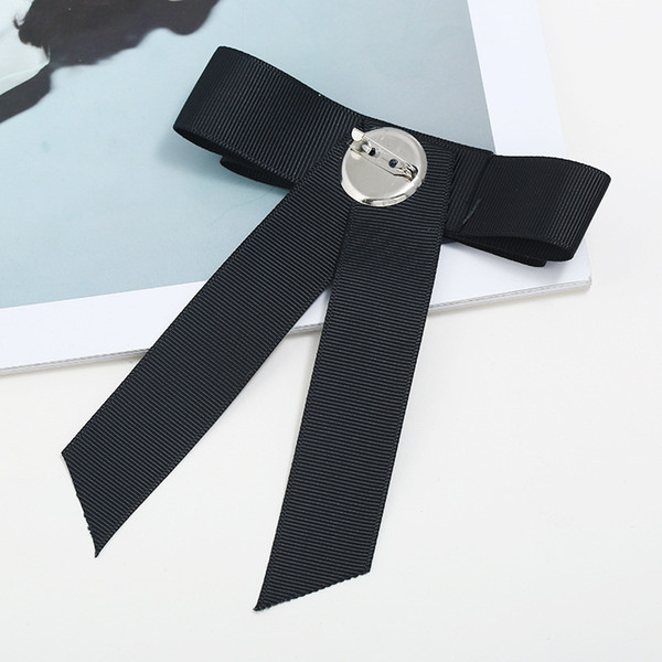 Hot Sale and Brand New European and American Vintage Sapphire Bow Brooch Blouse Accessories Bow Brooch Popular Wholesale