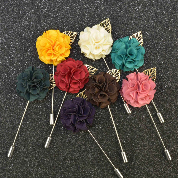 In Stock Artificial Flowers Boutonniere For Wedding Party Prom Wholesale Fashion Bridal Bridemaid Corsage Flowers Brooch Pin