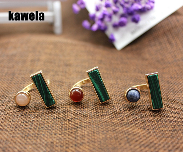 Free Shipping Red Blue Pink Natural Stones Cute Fashion Elegant Sweet Rings, Hot Selling Fashion Ring