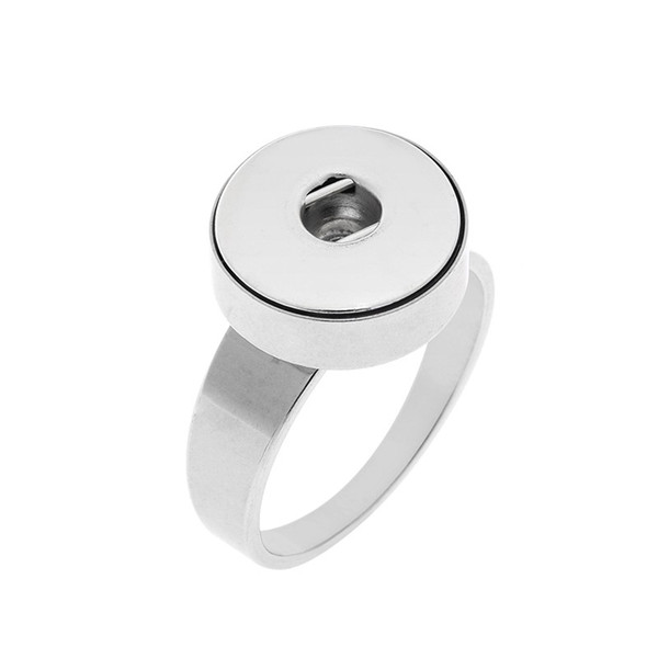 Stainlesss steel 12mm snap button ring size 7-10 rings for button snap