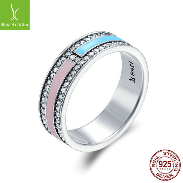 925 Sterling Silver Rings Cubic Zirconia Eternity Engagement Wedding Band Width 6MM Size 6-10 Wedding Engagement ring