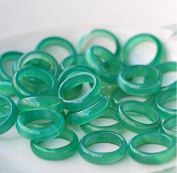 100% natural fine jade in Myanmar mix size ring + free shipping A5