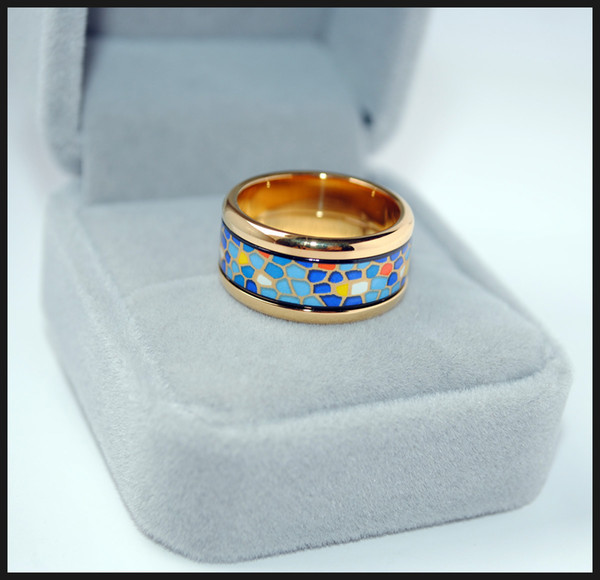 Pieces Series rings 18K gold-plated enamel rings Top quality ring for women band rings for gift