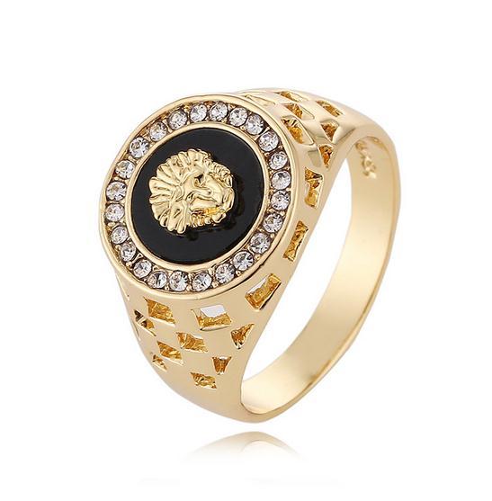 European and American Style Lion Head Pattern Men's Rings