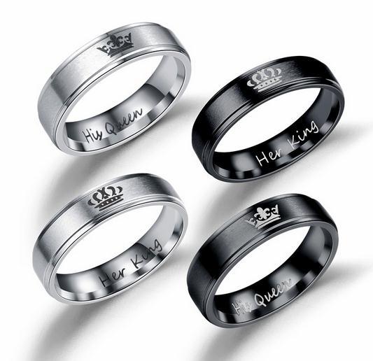 Couple Ring Fashion Simple Titanium Steel Ring