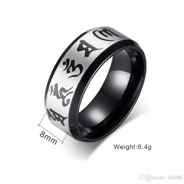 Stainless Steel Finger Rings for Men Fashion Simple Hollow Party Hip Pop Cool Charm Religion Rings Jewelry High Quality