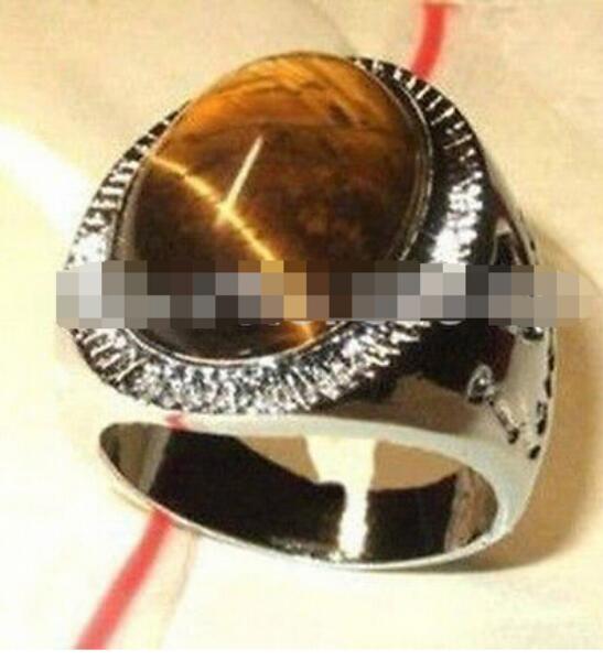 FREE SHIPPING Beautiful tibet tiger's-eye men's ring size:9# 10# 11#