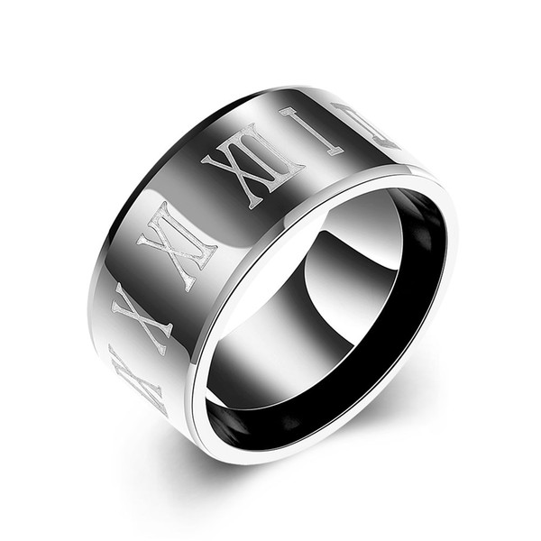 Titanium Steel Rings For Men European and American Hot Sell Man Stainless Steell Black Gold Plated Ring TGR017-A-8 free shipping