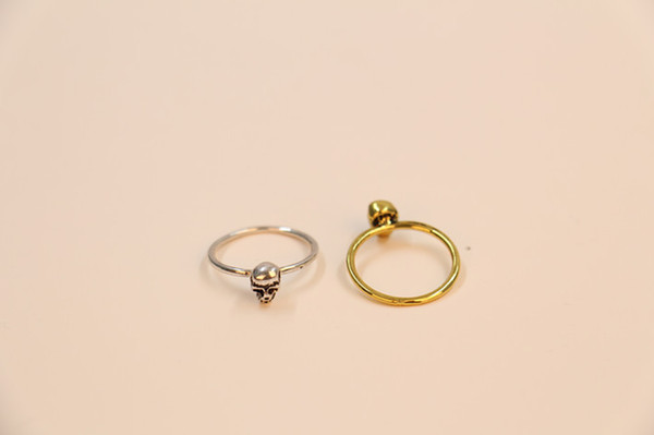 2018 Rngs for girls the latest elements Fashion a single skull rings, antique style of rings for women wholesale and mixed color