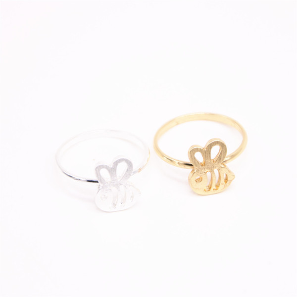 Animal Land girls rings Hollow out bee rings for women attractive gifts for women Free shipping