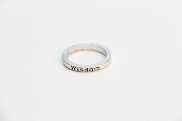 Fashion exclusive retro ring silver plating ring letter 