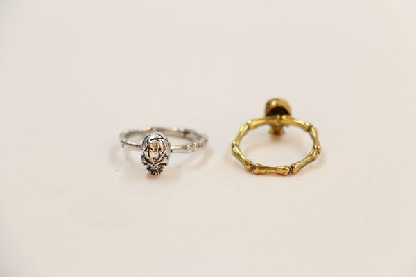 2018 10 PCS/lot Fashion silver plated ring animal ring person cranial bone head and rings wholesale free shipping