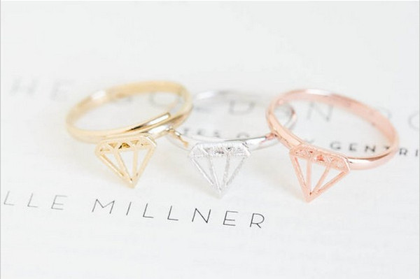 wholesale 10 pce/lot mix color Fashion Korean Fashion Jewelry Pink Gold Color Shaped Ring Free Shipping